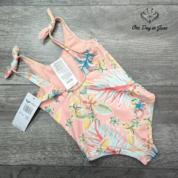 Roxy Girl's Friendly Story One Piece Swimsuit Size 4 - Picture 3 of 3